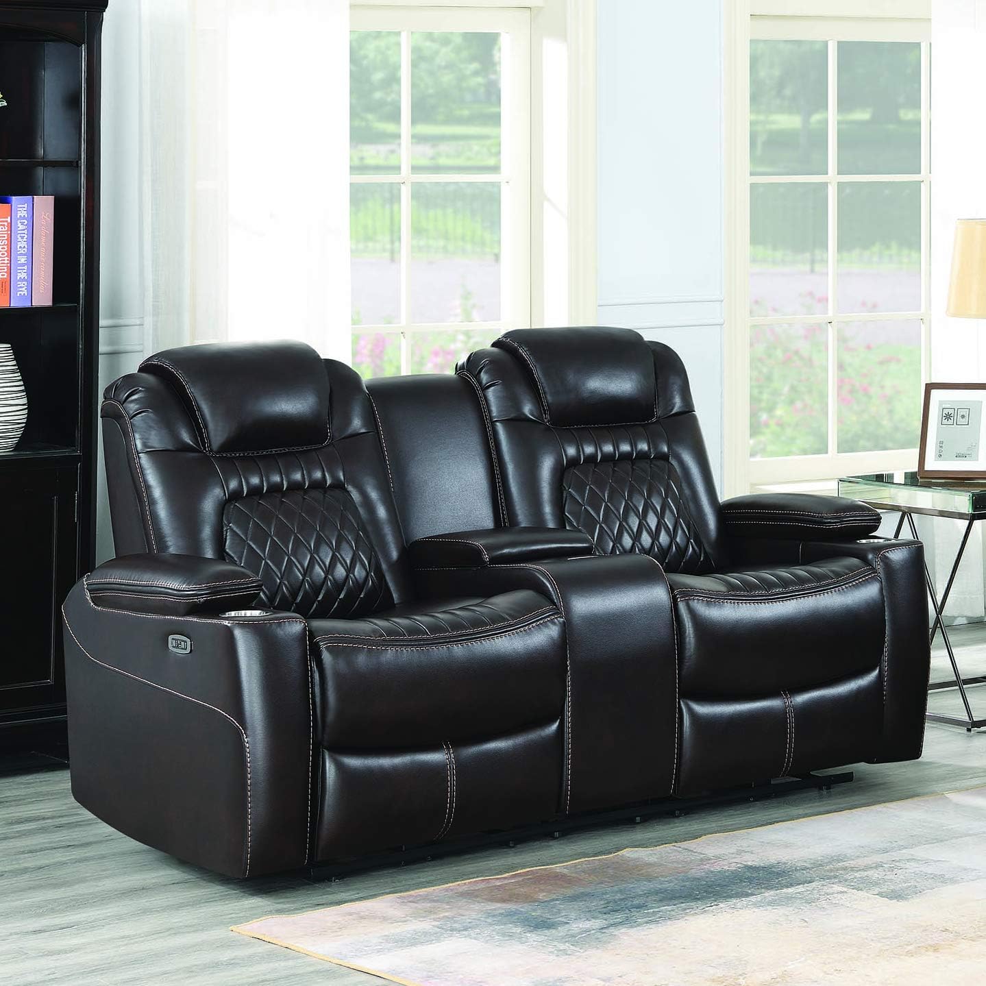 Coaster Home Furnishings Korbach 3-Piece Power Reclining Seat and Power Headrest Living Room Set Espresso