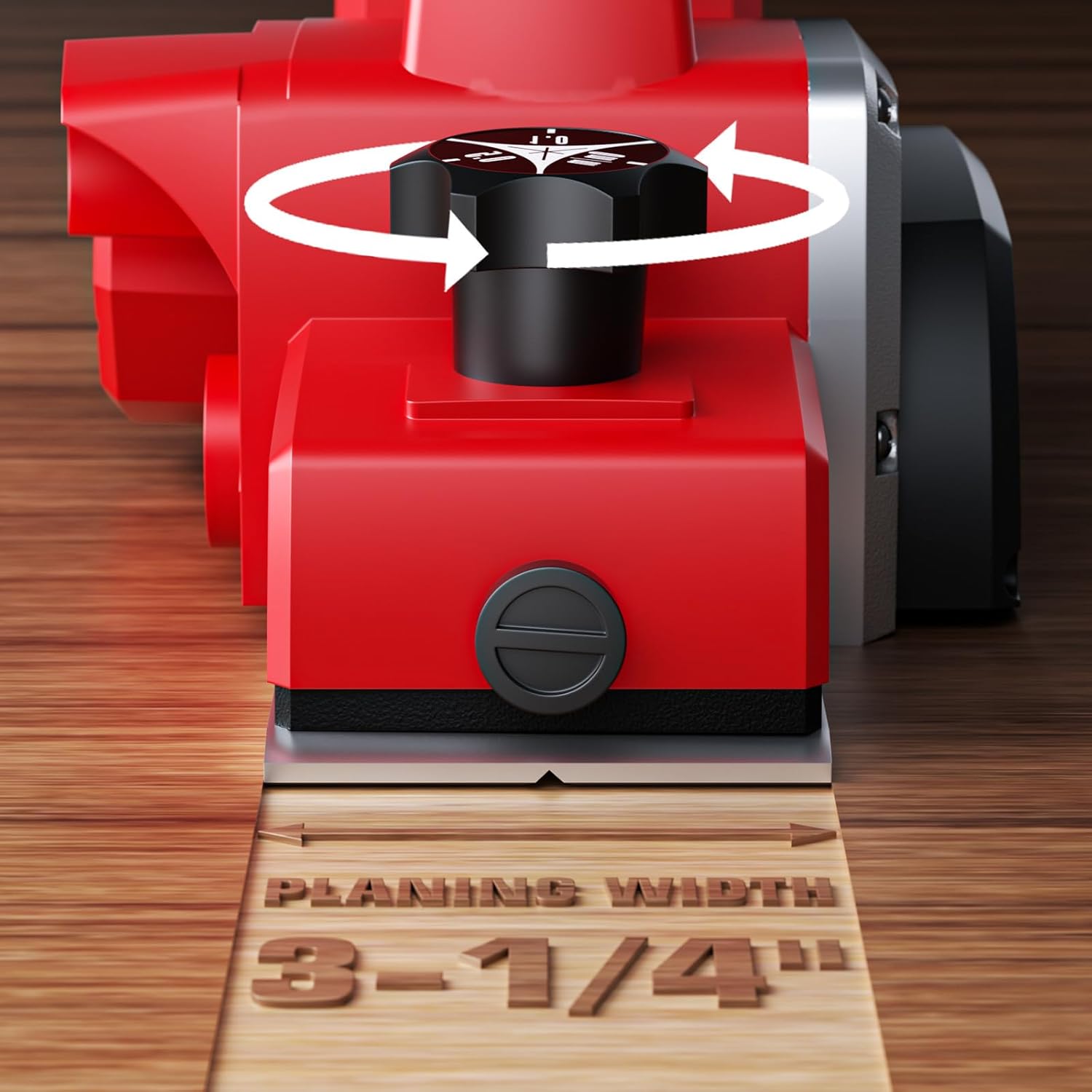 Cordless Planer for Milwaukee 18V MAX Battery, 3-1/4 Inch Power Planer with Brushless Motor, 30000CPM, 2mm Cut Depth, Wood Planer for Carpentry Home DIY Woodworking(No Battery)