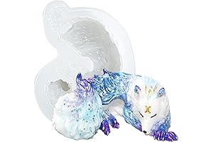 4in Sleeping Wolf Mold: Unleash Enchanting Epoxy Creations!