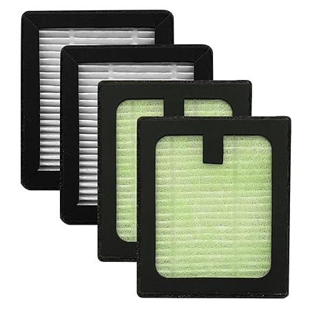 4 Pack Dryer Advanced HEPA Filter Compatible with Baby Brezza Baby Bottle Dryer Advanced and Baby Brezza Baby Bottle Washer, Hepa Filter Replacement Parts