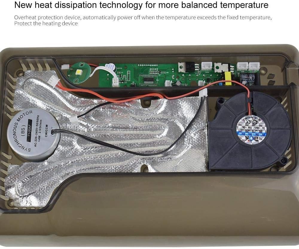Automatic Egg Incubator 4-35 Eggs Digital Hatcher with Automatic Egg Turning LED Testing Light for Chickens Ducks Birds Home Use