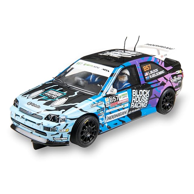 SCALEXTRIC - Coche de Carreras Original - Coche Slot Escala 1:32 (Ford Escort Cosworth - Lia Block)