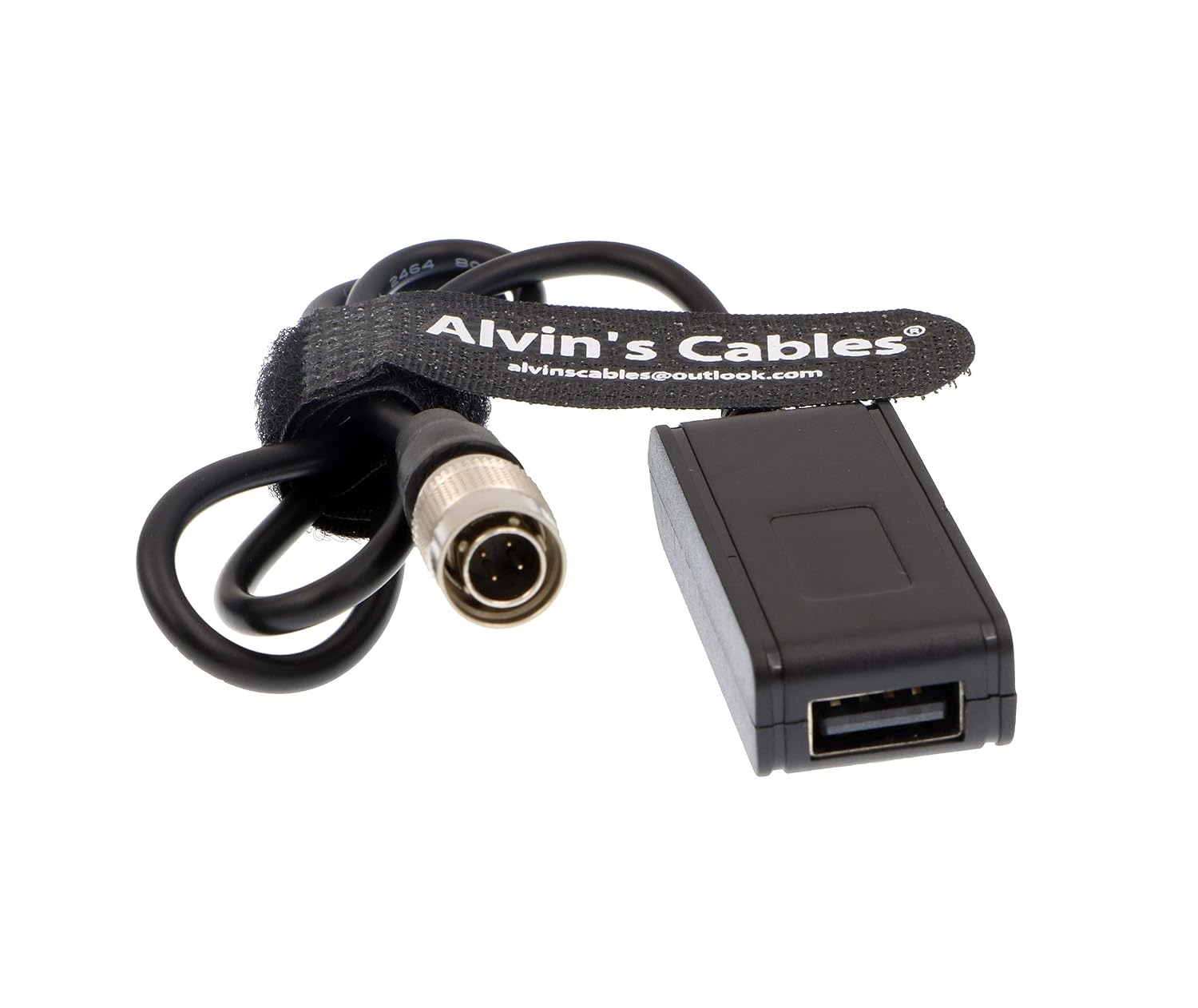 Alvin's Cables Converter 5V Cable from Audio Mixer Charge Phone Pad Tablet 4 Pin Hirose Male to USB Female
