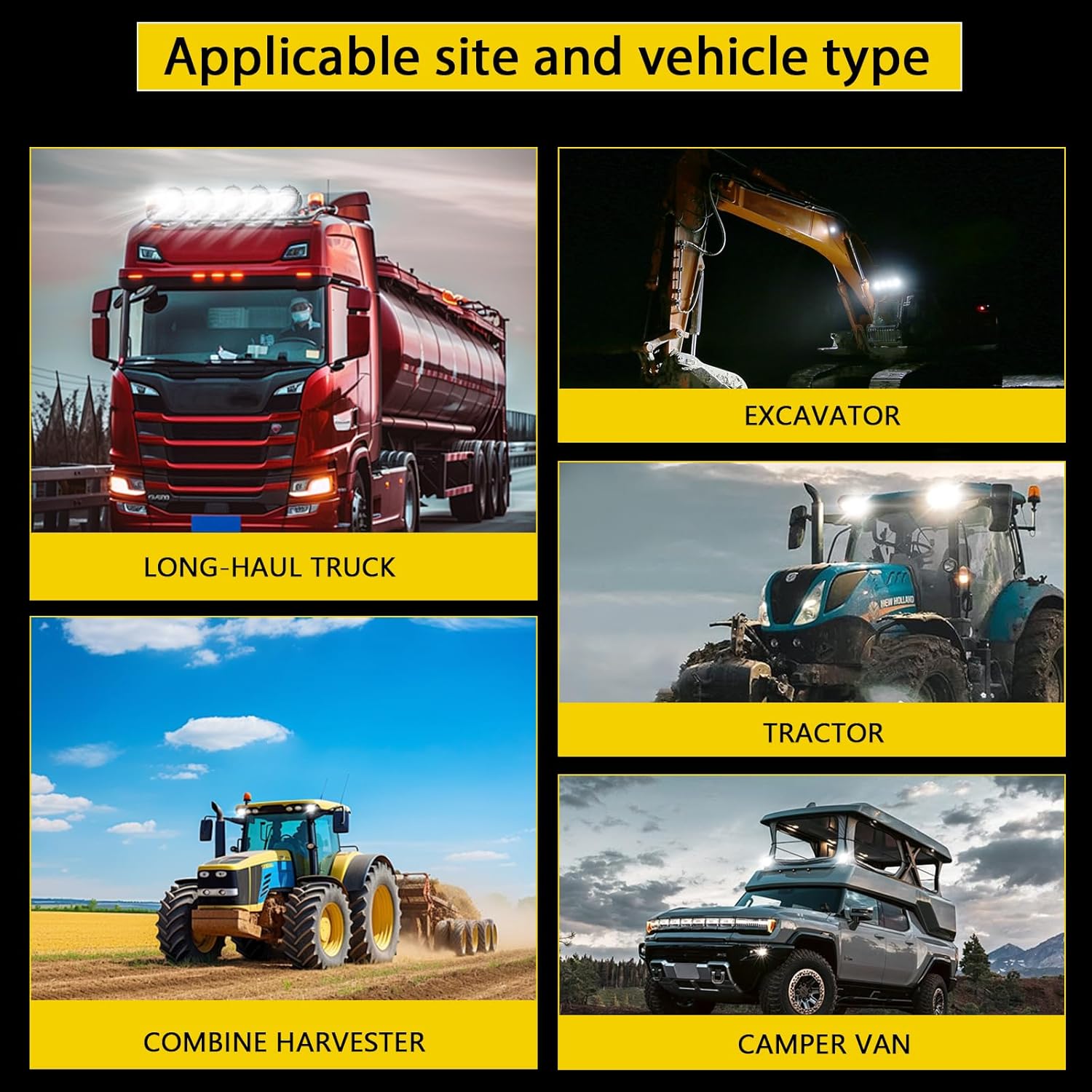 Round LED Off-Road Lights - 7 Inch Led Light Pod 201W 21000lm Auxiliary Driving Work Lights Fog Lamp for Tractor Pickup Trucks Snowmobile Boat SUV RV ATV UTV 4X4((2 Pack Black)