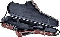 Vista 23 de Estuche para saxofón alto Crossrock Pro-Grade Gris espacial, cerradura TSA, protección elegante y de élite, correas desmontables, bolsillo