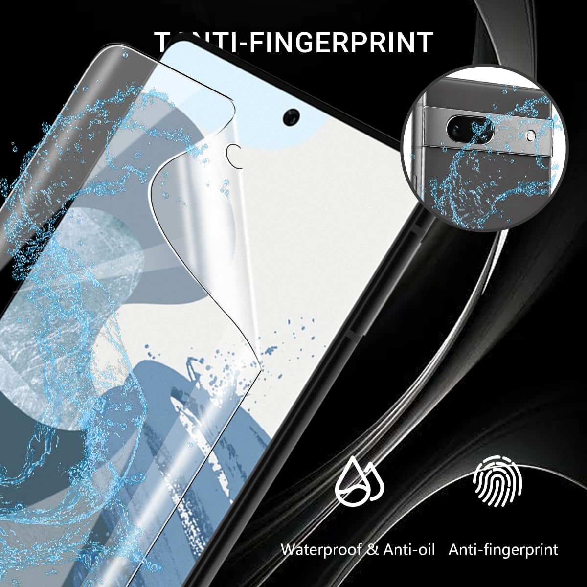 Yiunssy [3 Pezzi Pellicola Fotocamera per Google Pixel Fold, Alta Definizione/Resistente ai Graffi/,Protettore Lente in Vetro Temperato per Google Pixel Fold