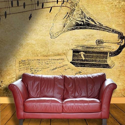 Miniatura 3 de Papel tapiz para Baño con música nostálgica, papel de contacto, decoración de pared, decoración de pared, aspecto completamente nuevo (78.7 pulgadas