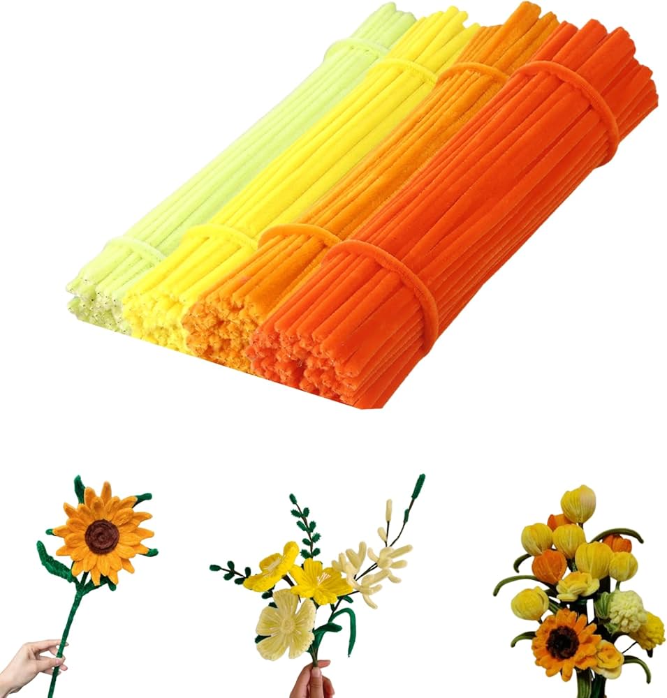 Amazon.co.jp: chuxinmy 手芸モール 6 mm カラーミックス 工作モール