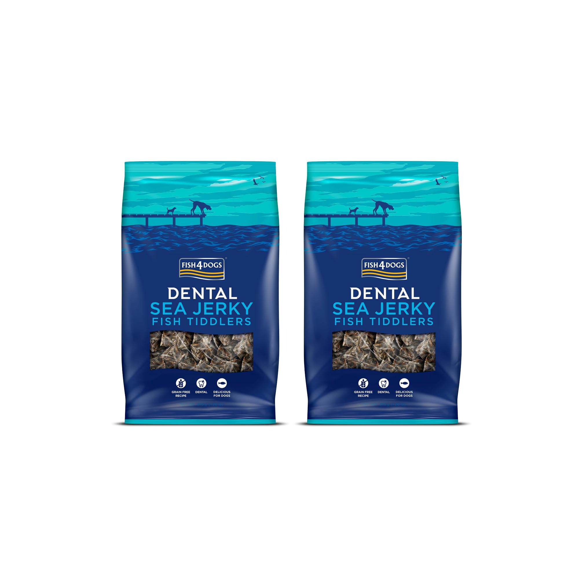 Fish4Dogs Sea Jerky Tiddlers | Low Calorie, Hypoallergenic Puppy Treat | Baked Fish Treat for Puppies | Natural, Dental Treat | Fish Skin Treat for Puppies (1.15kg) โ image 1