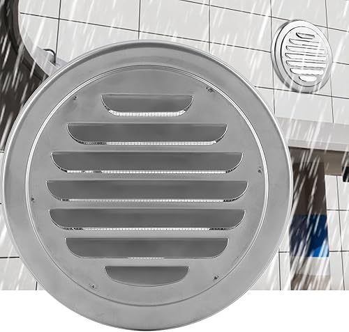 Miniatura 2 de Rejillas de ventilación de acero inoxidable, partes extra con rejilla para rejilla de ventilación, ventilación de conductos planos, salida de aire