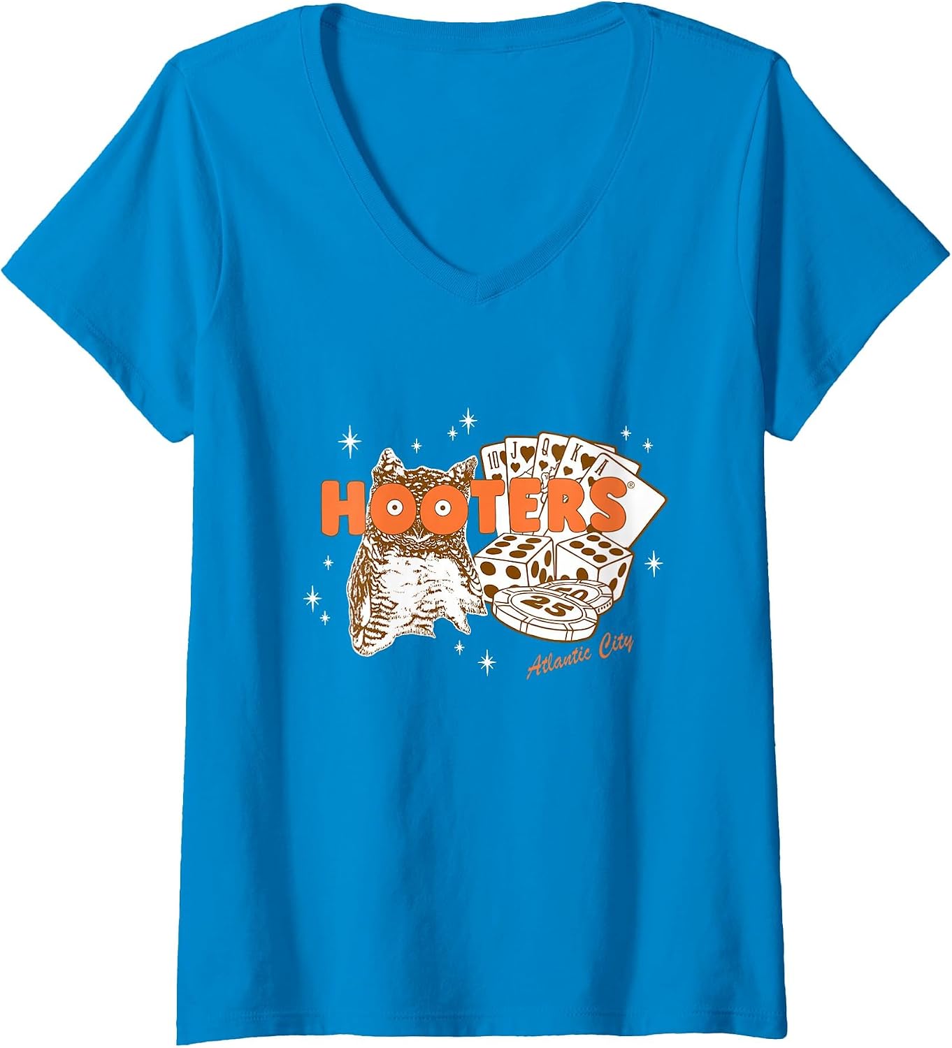 Women's Hooters Atlantic City V-Neck T-Shirt