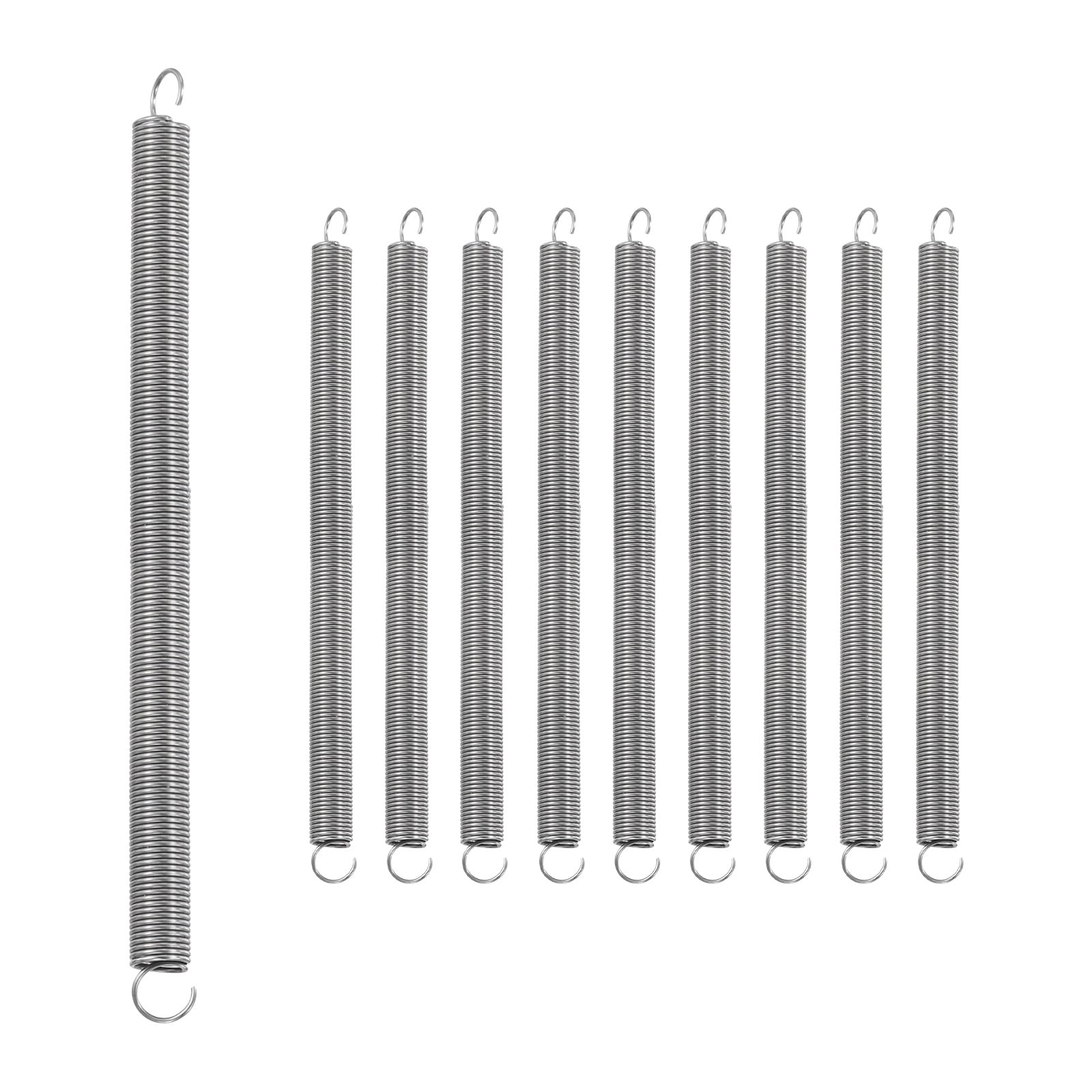 Photo 1 of uxcell Stainless Steel Extension Springs Dual Hook