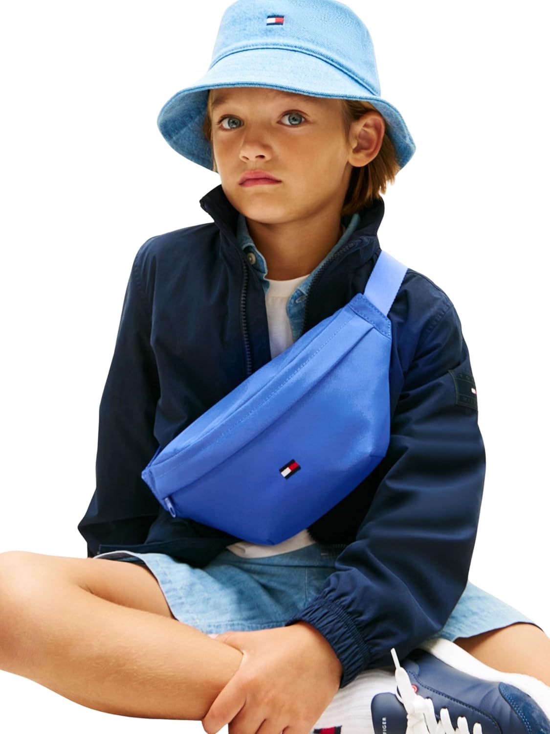 Tommy Hilfiger Unisex Kids Th Essential Bumbag Ka0ka00024 Handbag, Empire Blue