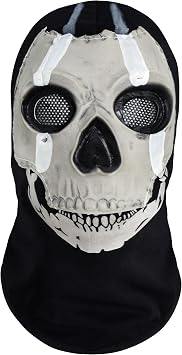 Ghost Mask Skull Full Face Mask for Wargame Outdoor Sports