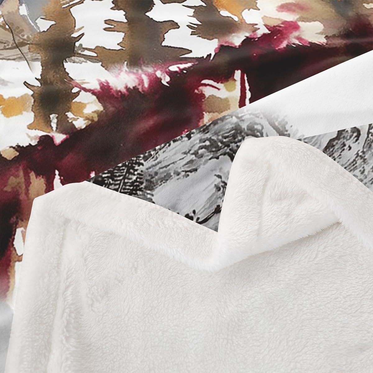 Homemissing Blauwe kerstboom fleece deken voor bed sofa kinderen dubbel