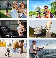 Vista 7 de Taisioner Soporte de teléfono para cochecito en U, accesorios para silla de ruedas, asiento de teléfono celular, para cinta de correr, bicicleta
