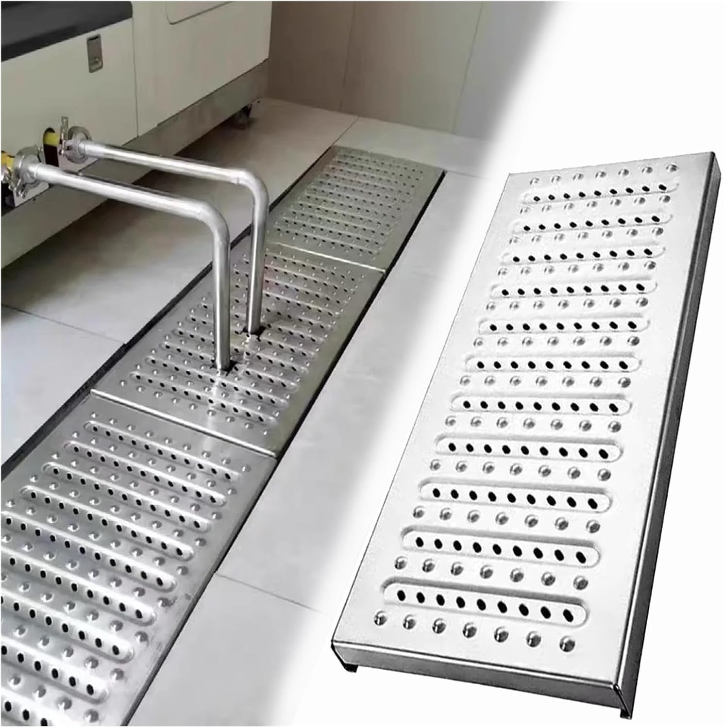 Grille de drainage pour garage et cour extérieure avec surface de sécurité - 8