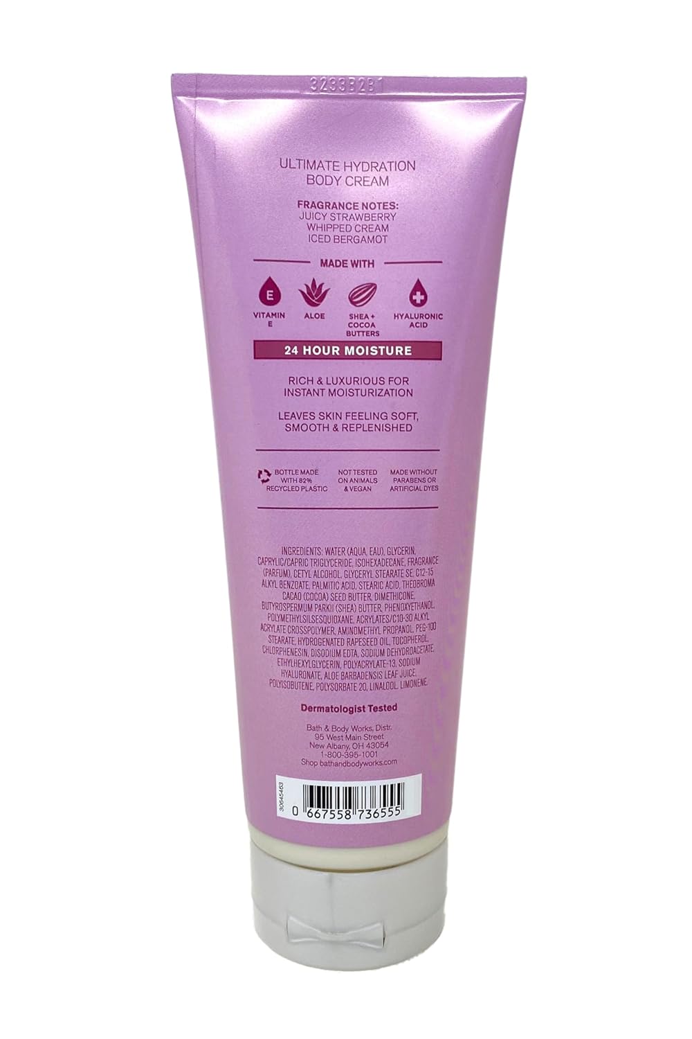 Bath & Body Works Strawberry Snowflakes - Ultimate Hydration Body Cream and Fine Fragrance Mist - with a Natural Oats Soap - Image 4