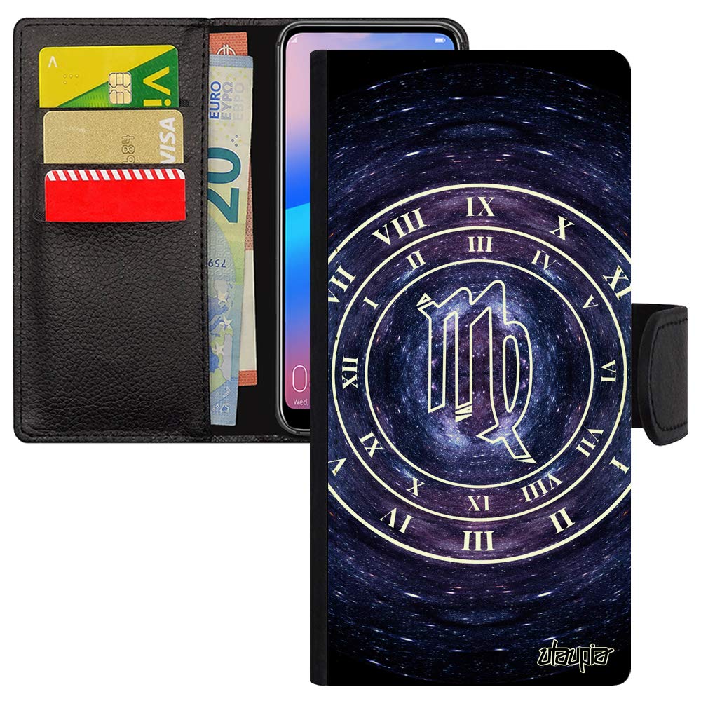 Étui Redmi Note 9 Pro Vierge cuir noir cadeau idéal thème horoscope