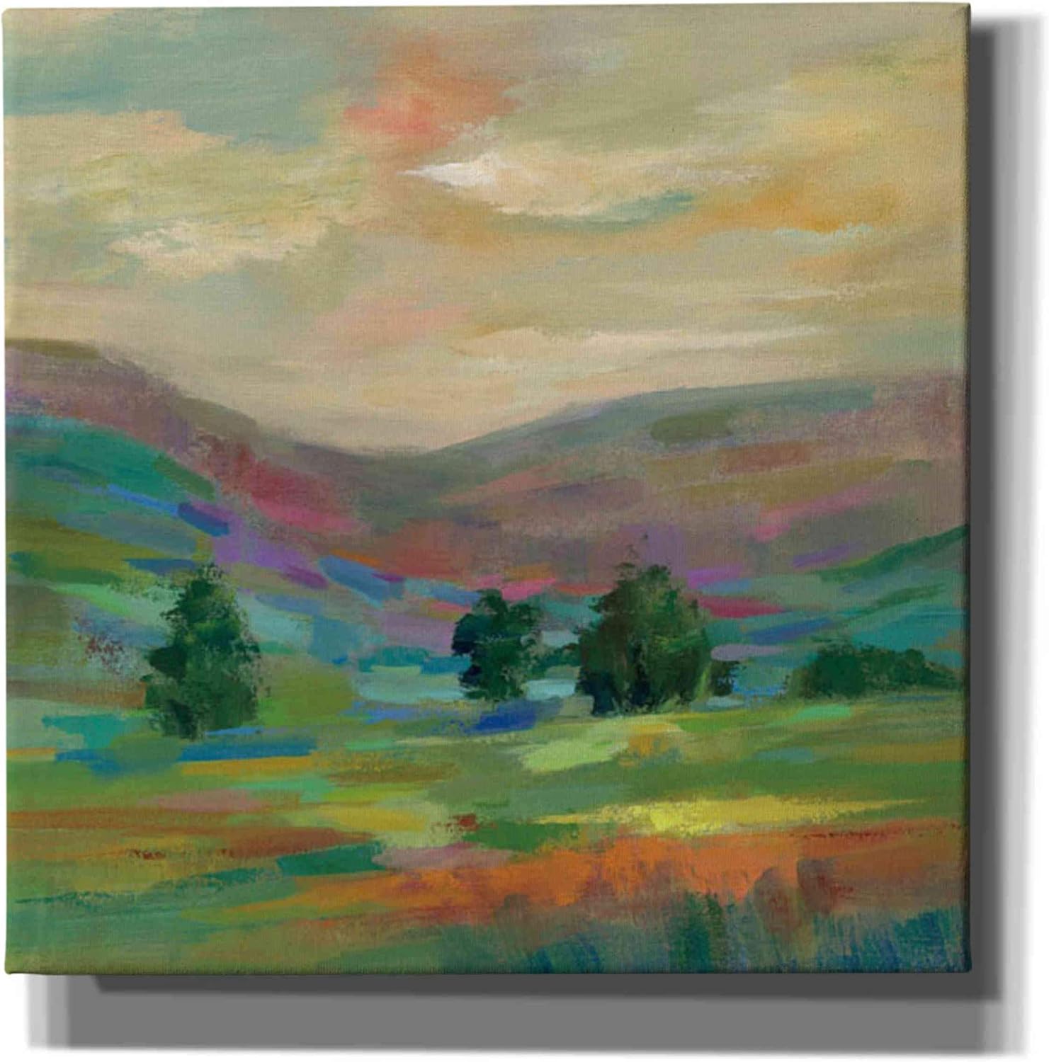 Epic Graffiti 'Summer Hues' by Silvia Vassileva, Canvas Wall Art, 12"x12"