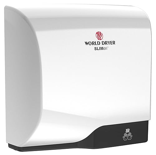 Miniatura 3 de World Dryer L-162 SLIMdri - Eficiente secador de manos comercial montado en superficie ADA Compiant Universal Voltage 110-240V, 0, Blanco