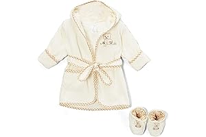 Spasilk 100% Cotton Hooded Terry Bathrobe with Booties: The Perfect Baby Shower Gift