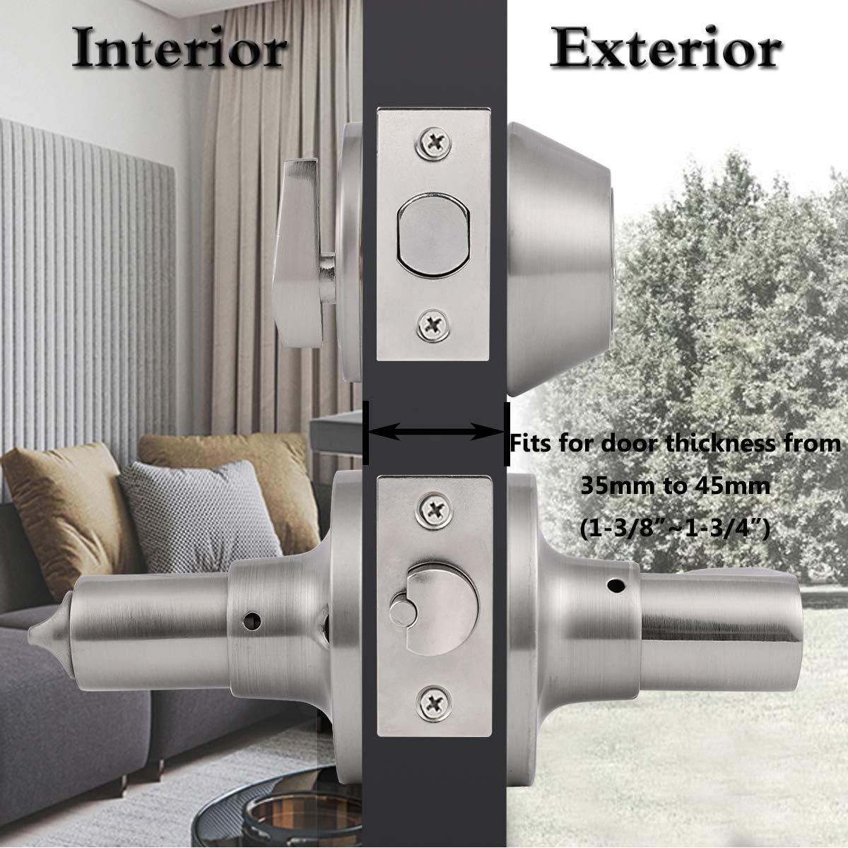 40% оƒƒ Dіѕсоunt Gobrico 5 Pack Front Door Entry Lever Sets with Single Cylinder Deadbolt Lock Combination Set in Brushed Nickel,Flat Door Handlesets with Deadbolt,Keyed Alike Bеѕt Cуbеr Mоndау 🔥 Gobrico 5 Pack Front Door Entry Lever Sets with Single Cylinder Deadbolt Lock Combination Set in Brushed Nickel,Flat Door Handlesets with Deadbolt,Keyed Alike