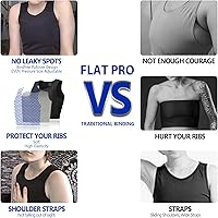 Vista 4 de Wonababi Chest Binder Corsets, Flat Pro Trans Binder with Both Side Zipper