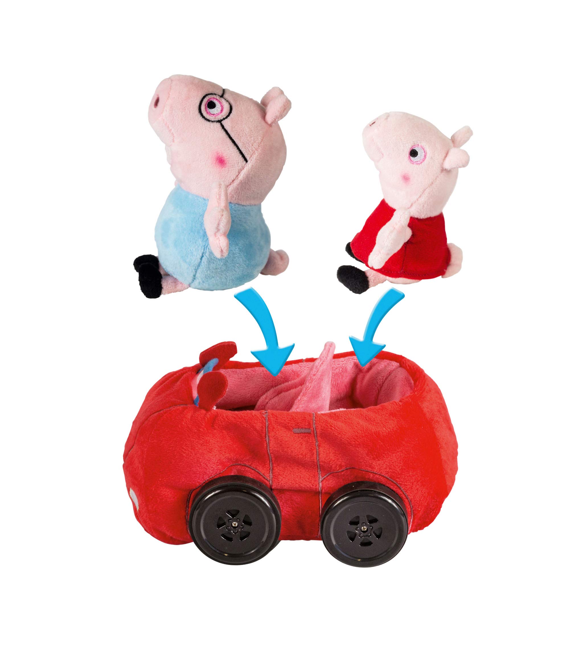 Revell Control Auto Peppa Pig ferngesteuert I Plüschauto mit Funksteuerung I Für Kinder ab 3 Jahren I Mit blinkenden Lichtern und 3 Geschwindigkeitseinstellungen I Hand-Augen-Koordination verbessern