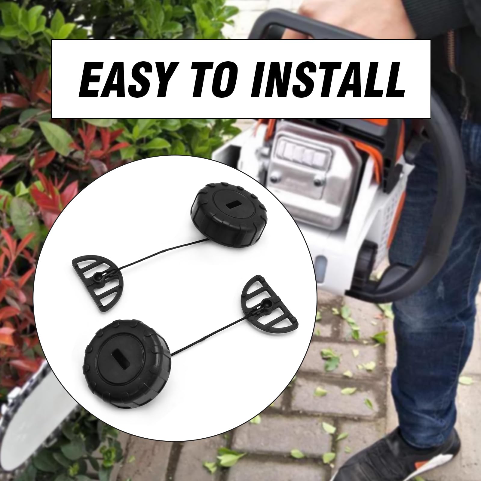 Bouchon de réservoir et bouchon d'huile pour tronçonneuse STIHL 2