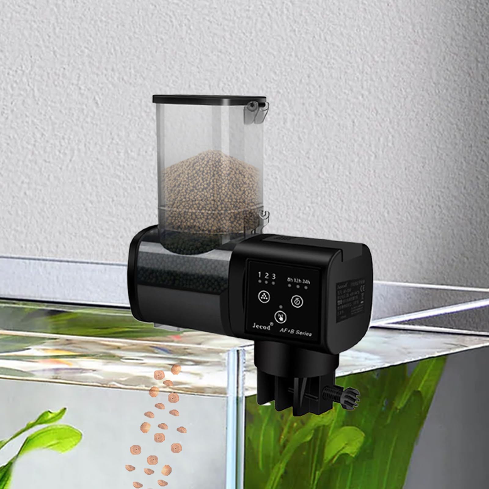 Alimentatore Automatico Per Acquario Alimentatore Automatico Cibo Da | Mangiatoia Automatica Da Acquario 500ml Vacanza, Stagno, Viaggio, Weekend, Alimentazione Quotidiana, Principianti, A