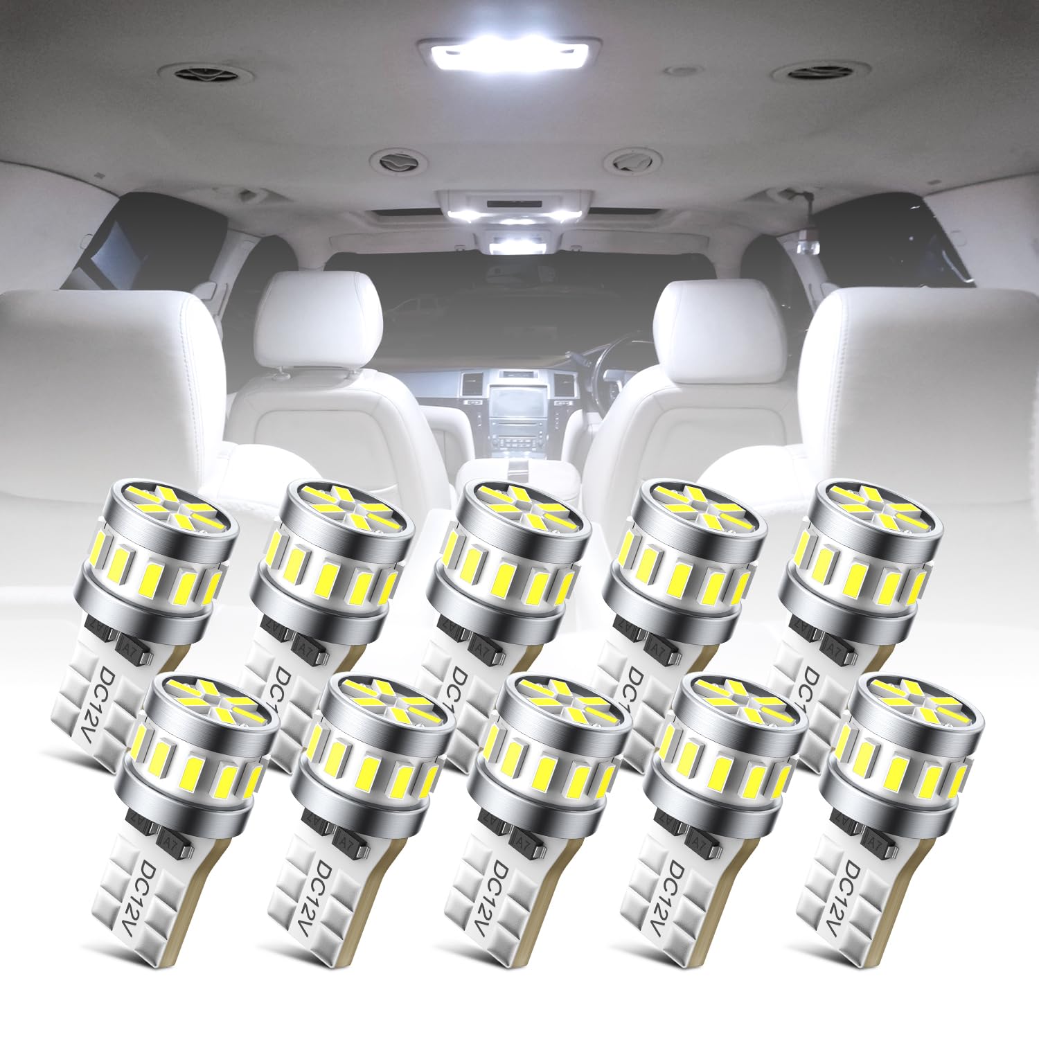 ホンダ バモス☆爆光 ヘッドライト T10 LED ルームランプ 10個セット Amazon.co.jp: AUXITO T10 led ホワイト 爆光 led T10 ポジション