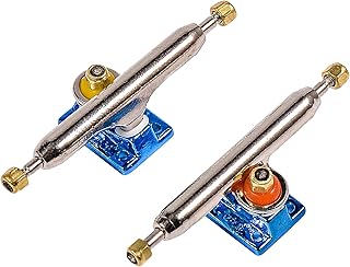 RACOFSB Fingerboard Trucks with Upgraded Urethane Bushings and Pivot Cup,34mm 32mm Width,Normal Kingpin (Blue, 34mm)