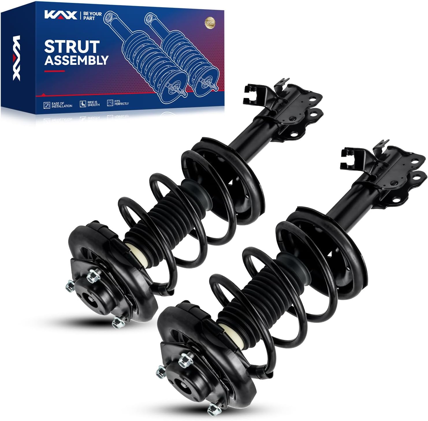 KAX Front Struts and Shocks Complete Assembly with Coil Spring for 2000-2001 Nissan Maxima, 2000-2001 INFINITI I30, Amortiguadores Delanteros Replaces OE#: 171418/171419