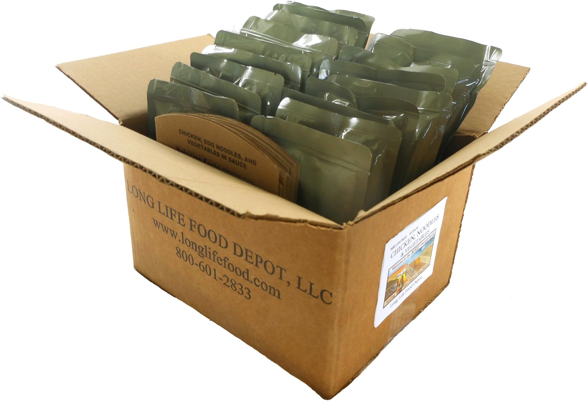 MRE Chicken, Noodles & Vegetables Entrees - 18 pack