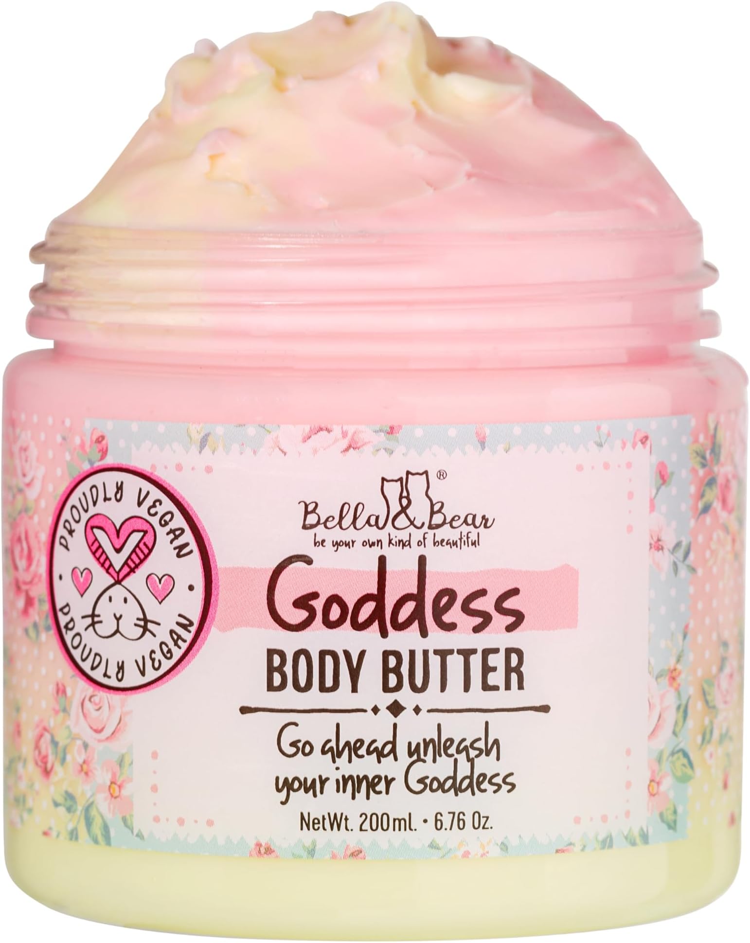 Bella & Bear Goddess Body Butter Scar Cream - Skin Care Moisturizer - Pure Smoothing Beauty Product Cruelty-Free, Vegan Butter with Natural Ingredients - Hydrate Skincare for Dry Skin