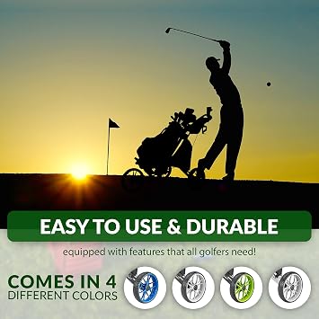 Caddytek EZ Fold 3-Wheel Golf Push Cart 3-Wheel Golf Push Cart