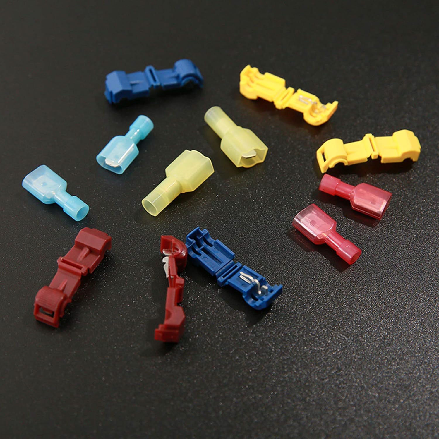 YUEMING 120 Pcs TTap Wire Connectors, Quick Splice Wire Terminals, T