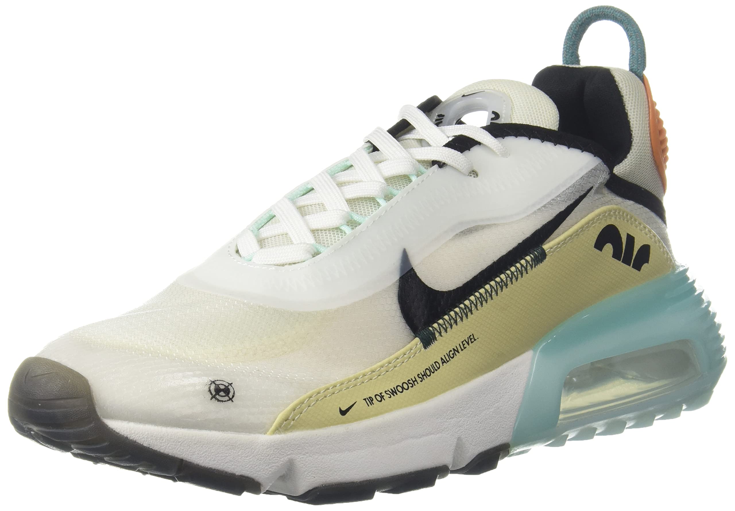 Nike Mens Air Max 2090 White-Black-Starfish-Orange Sneaker - 7 UK (7.5 Us) (Dm0971-107)