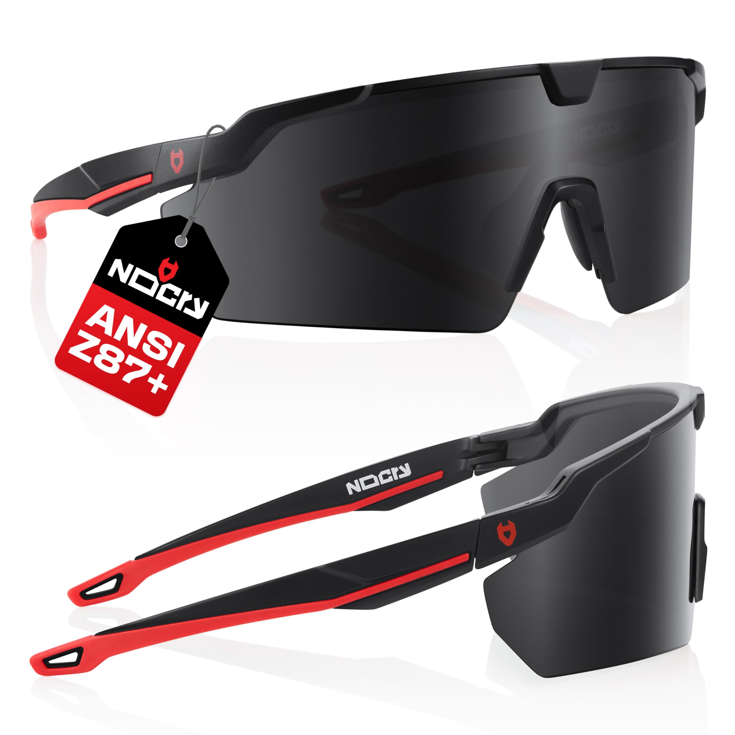 NoCry Tinted Safety Glasses For Men and Women with Premium Anti-Fog & Anti-Scratch — 100% UV Protection — Safety Sunglasses for Men or Z87 Sunglasses