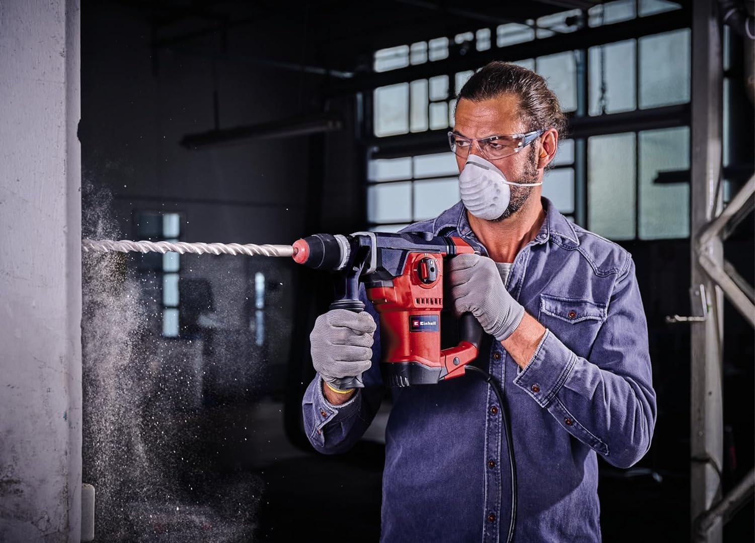 Einhell martello tassellatore TE-RH 32-1600 4F (1.600 W, 4,5 J, foratura a percussione/foratura/scalpello con e senza fissaggio, percussione pneumatica, mandrino SDS-plus, valigetta inclusa)