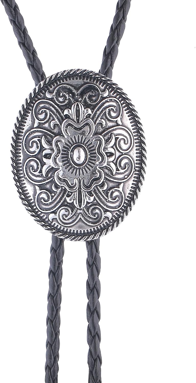 Jeilwiy Bolo Tie for Men, Western Bolero Tie Cowboy Ties Native American Cowgirl Bolo Tie Accessories for Men Women