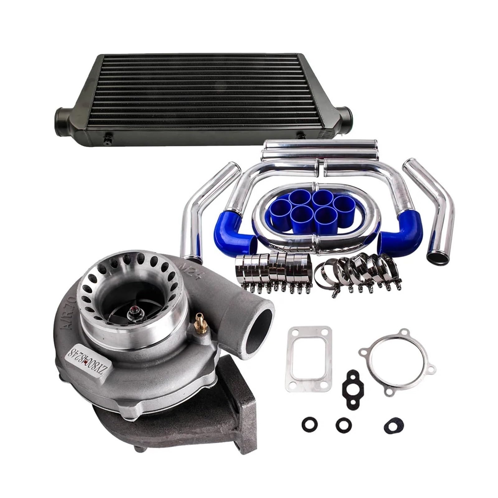 Turbocharged Intercoolers Fit for Falcon BA/BF XR6 FPV GT3582 Universal Turbo Turbocharger & 64mm Piping Kits & Intercooler 76