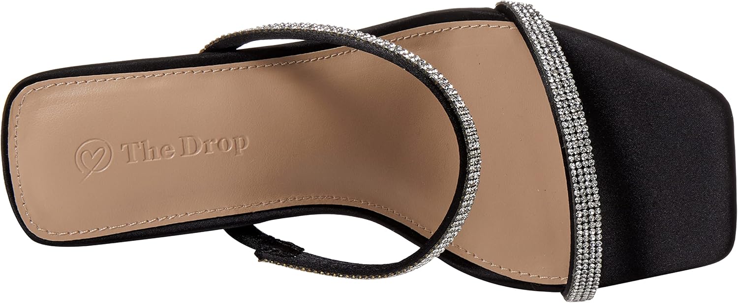 The Drop womens Avery Square Toe Two Strap High Heeled Sandal - Image 5