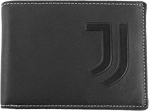 Official Juventus Leather Wallet - Official Merchandising Size: 12.5 x 9 cm, Black