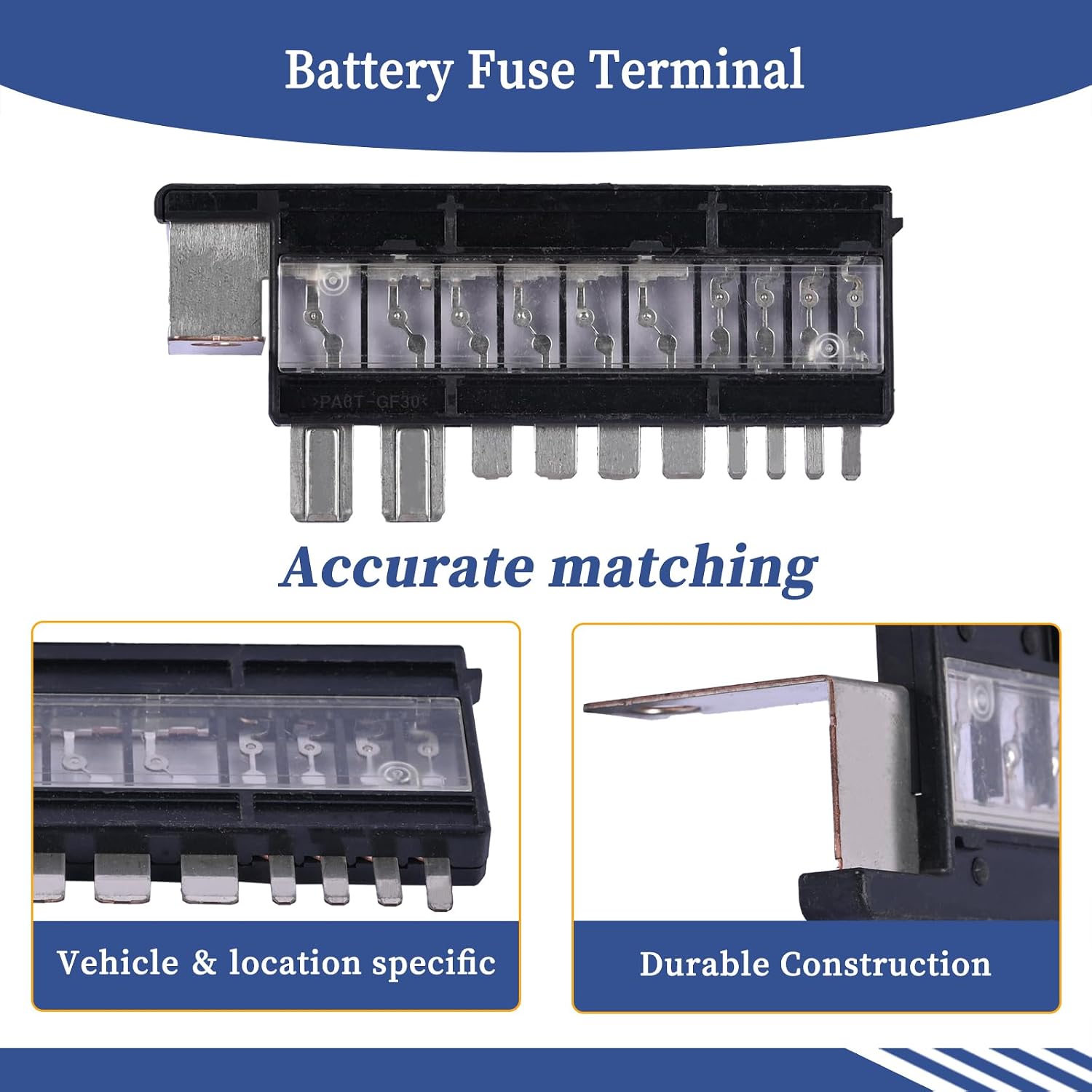 Battery Fuse Terminal 18980-09400 Compatible with Kia Optima K5 Cadenza K7 2016-2020 / Stinger 2018-2023 / Sorento 2021-2023 Replace 1898009400 Multiple Fuse Main Fuse