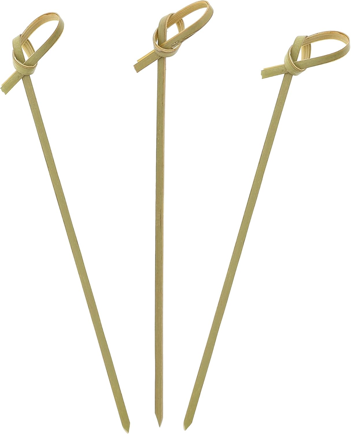 Royal Bamboo Knot Cocktail & Hors' D'oeuvre Picks - Set of 100 size 4.5 Inch