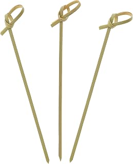 Royal Bamboo Knot Cocktail & Hors' D'oeuvre Picks - Set of 100 size 4.5 Inch