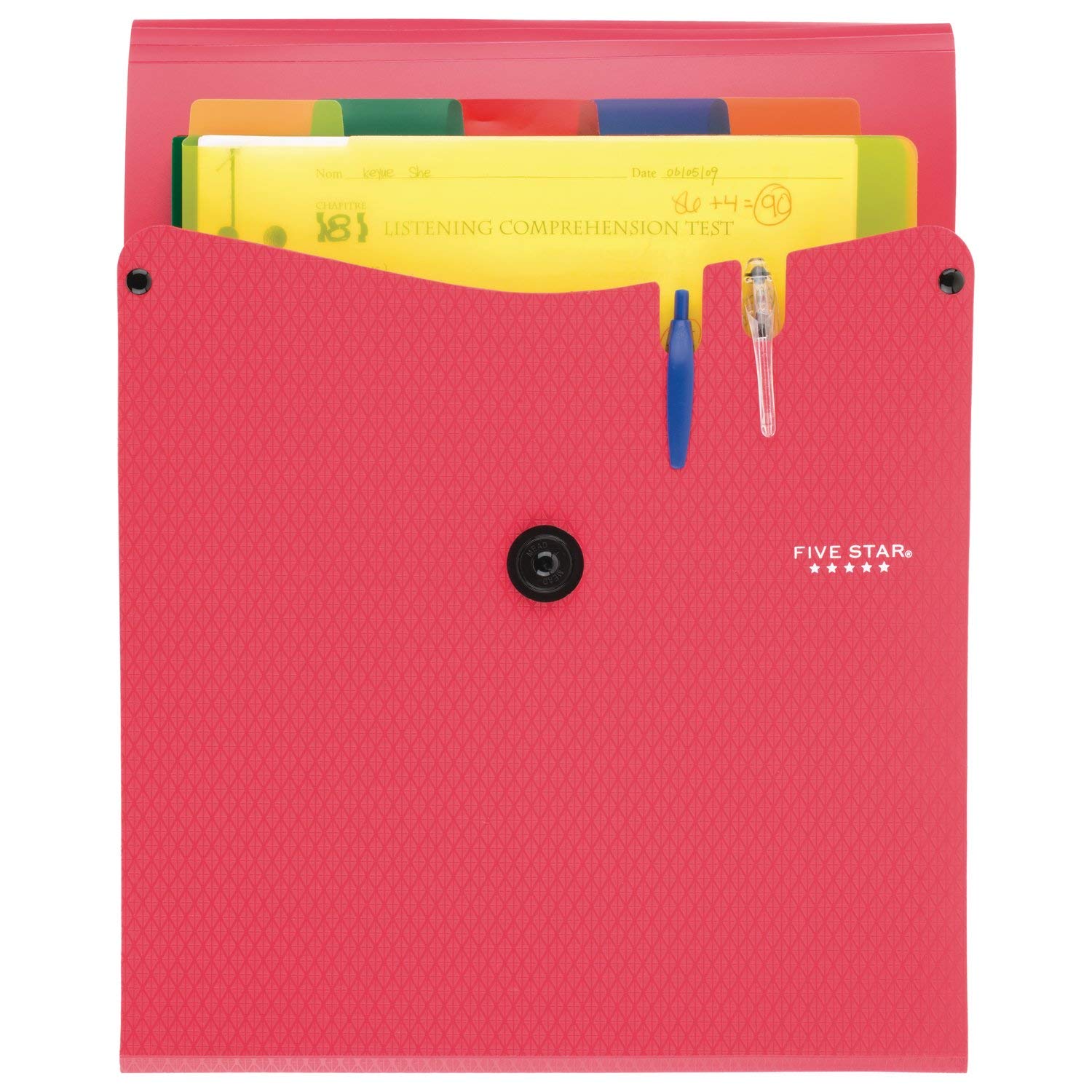 Amazon.com : Five Star Expanding File Folder, 5-Pocket Vertical Amazon.com : Five Star Expanding File Folder, 5-Pocket Vertical