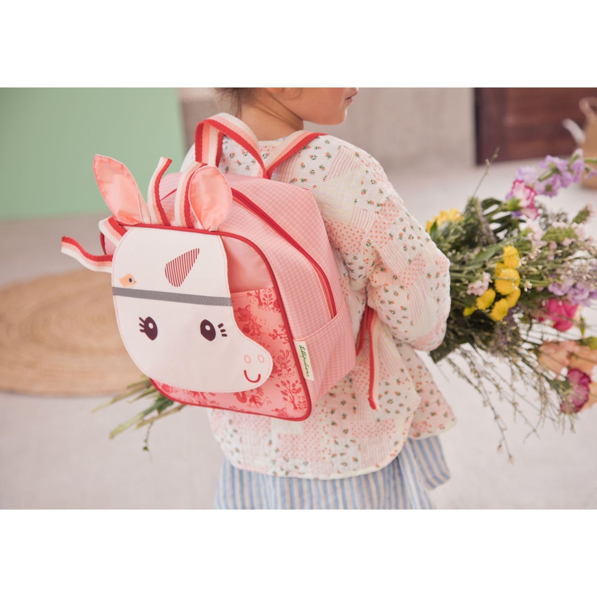 LILLIPUTIENS 84460 Happy Lena Mochila para niños, Mochila impermeable con tirantes ajustables y clip ventral, Óptima para la guardería, la escuela y preescolar, Mochila para niños, Desdé 3 años
